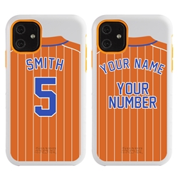 
Personalized Pinstriped Baseball Jersey Case for iPhone 11 – Hybrid – (White Case)