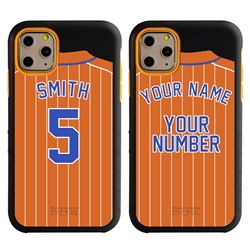 
Personalized Pinstriped Baseball Jersey Case for iPhone 11 Pro Max – Hybrid – (Black Case)