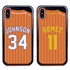 Personalized Pinstriped Baseball Jersey Case for iPhone Xs Max – Hybrid – (Black Case)
