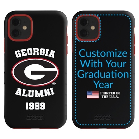 Collegiate Alumni Case for iPhone 11 – Hybrid Georgia Bulldogs - Personalized
