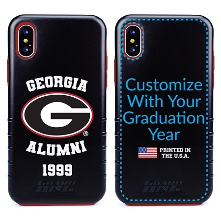 Collegiate Alumni Case for iPhone X / XS – Hybrid Georgia Bulldogs - Personalized
