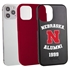 Collegiate Alumni Case for iPhone 12 / 12 Pro – Hybrid Nebraska Cornhuskers

