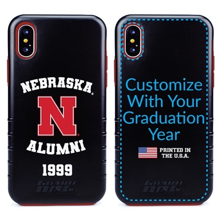 Collegiate Alumni Case for iPhone X / XS – Hybrid Nebraska Cornhuskers
