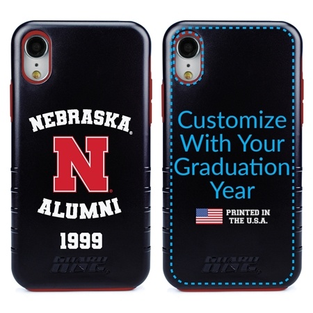 Collegiate Alumni Case for iPhone XR – Hybrid Nebraska Cornhuskers
