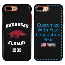 
Collegiate Alumni Case for iPhone 7 Plus / 8 Plus – Hybrid Arkansas Razorbacks
