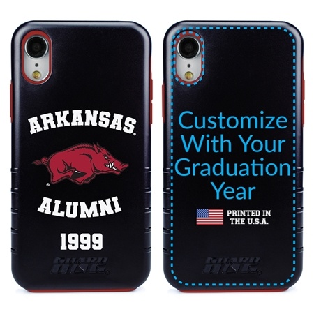 Collegiate Alumni Case for iPhone XR – Hybrid Arkansas Razorbacks
