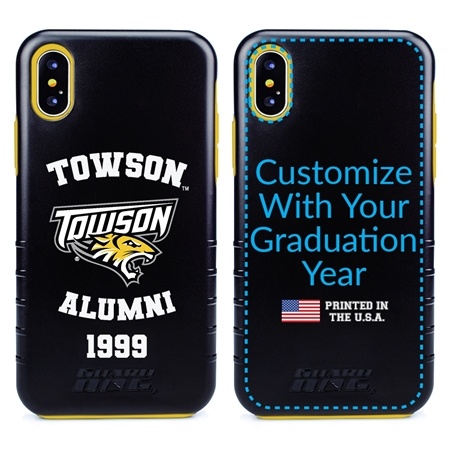 Collegiate Alumni Case for iPhone XS Max – Hybrid Towson Tigers
