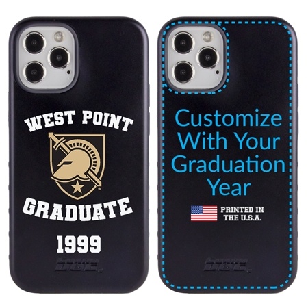 Collegiate Alumni Case for iPhone 12 / 12 Pro – Hybrid West Point Black Knights
