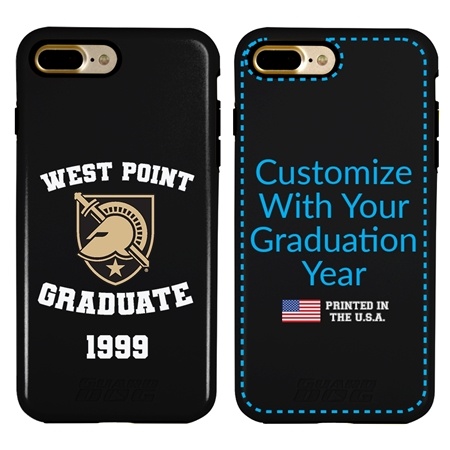 Collegiate Alumni Case for iPhone 7 Plus / 8 Plus – Hybrid West Point Black Knights
