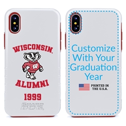 
Collegiate Alumni Case for iPhone 12 Pro Max – Hybrid Wisconsin Badgers