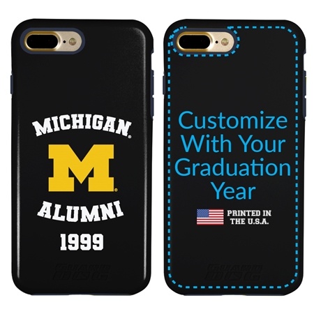 Collegiate Alumni Case for iPhone 7 Plus / 8 Plus – Hybrid Michigan Wolverines
