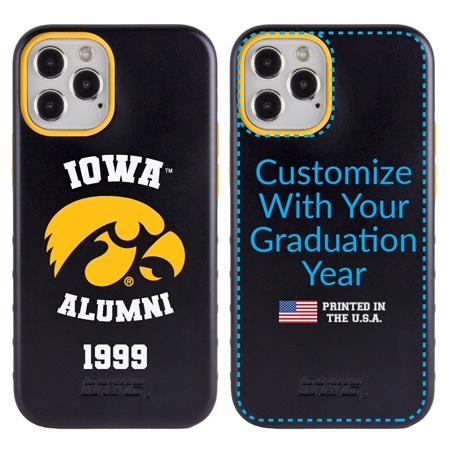 Collegiate Alumni Case for iPhone 12 / 12 Pro – Hybrid Iowa Hawkeyes
