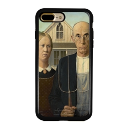 
Famous Art Case for iPhone 7 Plus / 8 Plus – Hybrid – (Wood – American Gothic)