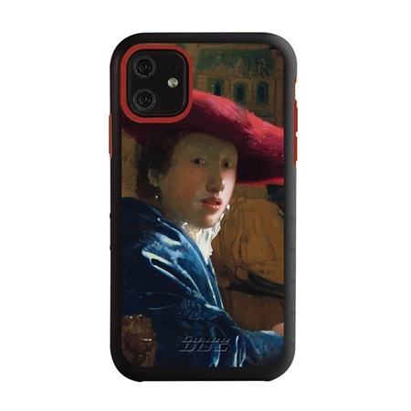 Famous Art Case for iPhone 11 – Hybrid – (Vermeer – Girl with Red Hat)
