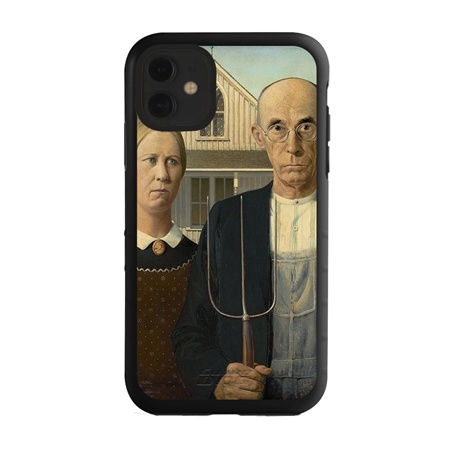 Famous Art Case for iPhone 11 – Hybrid – (Wood – American Gothic)
