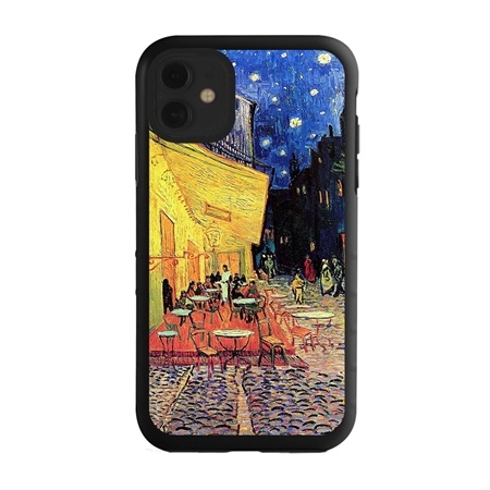 Famous Art Case for iPhone 11 – Hybrid – (Van Gogh – Café Terrace at Night)
