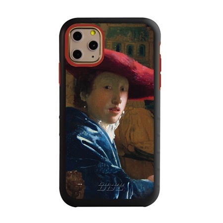 Famous Art Case for iPhone 11 Pro Max – Hybrid – (Vermeer – Girl with Red Hat)
