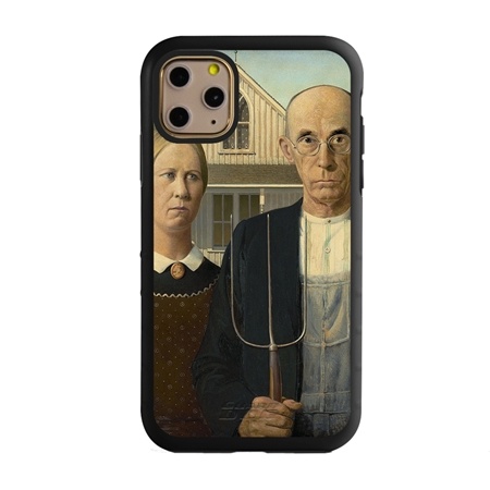Famous Art Case for iPhone 11 Pro Max – Hybrid – (Wood – American Gothic)

