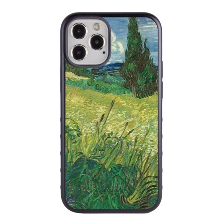 Famous Art Case for iPhone 12 / 12 Pro – Hybrid – (Van Gogh – Green Field)
