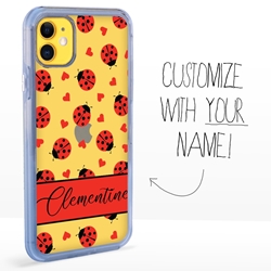 
Personalized Insects Case for iPhone 11 – Clear – Ladybug Love