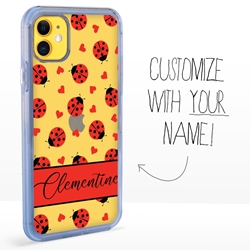 
Personalized Insects Case for iPhone 11 – Clear – Ladybug Love