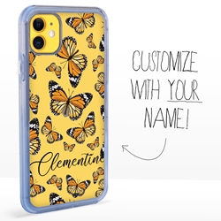 
Personalized Insects Case for iPhone 11 – Clear – Monarch Butterflies