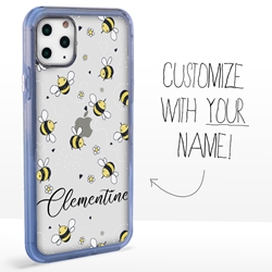 
Personalized Insects Case for iPhone 11 Pro – Clear – Love Bees