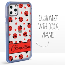 
Personalized Insects Case for iPhone 11 Pro – Clear – Ladybug Love