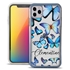 Personalized Insects Case for iPhone 12 Pro Max – Clear – Blue Butterflies

