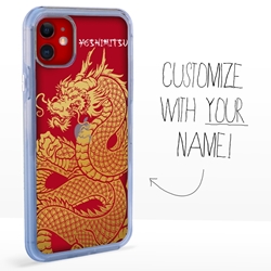 
Personalized Japanese Case for iPhone 11 – Clear – Golden Dragon