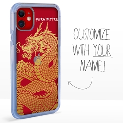 
Personalized Japanese Case for iPhone 11 – Clear – Golden Dragon