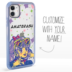 
Personalized Japanese Case for iPhone 11 – Clear – Kawaii Anime Girl
