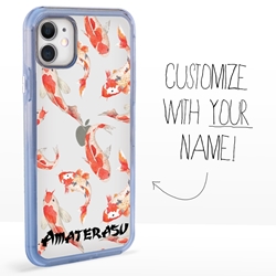 
Personalized Japanese Case for iPhone 11 – Clear – Koi Pond