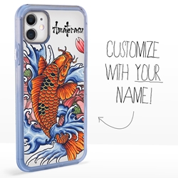 
Personalized Japanese Case for iPhone 11 – Clear – Koi Splash