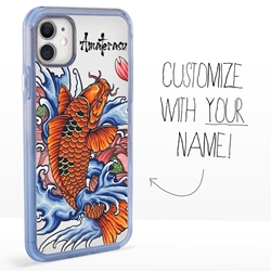 
Personalized Japanese Case for iPhone 11 – Clear – Koi Splash