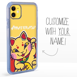 
Personalized Japanese Case for iPhone 11 – Clear – Lucky Cat Health
