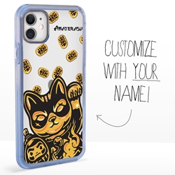 
Personalized Japanese Case for iPhone 11 – Clear – Lucky Cat Prosperity