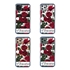 Personalized Floral Case for iPhone 11 Pro – Clear – Red Roses
