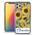 Personalized Floral Case for iPhone 11 Pro – Clear – Sunflower Stalks
