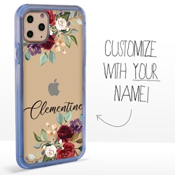 
Personalized Floral Case for iPhone 11 Pro Max – Clear – Rose Bouquet