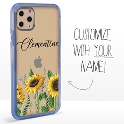 
Personalized Floral Case for iPhone 11 Pro Max – Clear – Simply Sunflowers