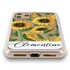 Personalized Floral Case for iPhone 12 Mini – Clear – Sunflower Stalks
