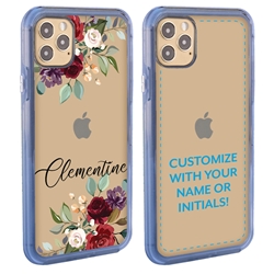 
Personalized Floral Case for iPhone 12 Pro Max – Clear – Rose Bouquet