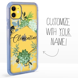 
Personalized Cactus and Succulents Case for iPhone 11 – Clear – Desert Botanicals