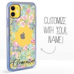 
Personalized Cactus and Succulents Case for iPhone 11 – Clear – Rose and Rosettes