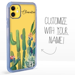 
Personalized Cactus and Succulents Case for iPhone 11 – Clear – Tranquil Cactus