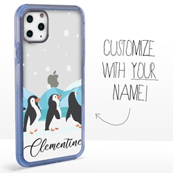 
Personalized Bird Case for iPhone 11 Pro – Clear – Penguin Fun