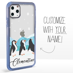 
Personalized Bird Case for iPhone 11 Pro – Clear – Penguin Fun