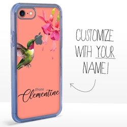 
Personalized Bird Case for iPhone 7 / 8 / SE – Clear – Hovering Hummingbird