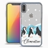 Personalized Bird Case for iPhone X / XS – Clear – Penguin Fun
